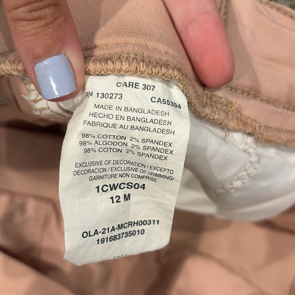Lee Women's Light Pink Cargo Shorts - Picture 4 of 5
